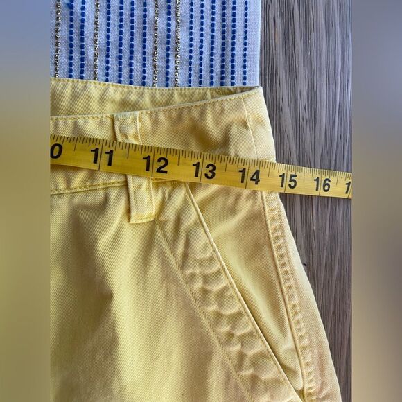Xirena Baylor Yellow Twill Cotton High Rise Straight Trouser Pants Womens 27 - Picture 10 of 16